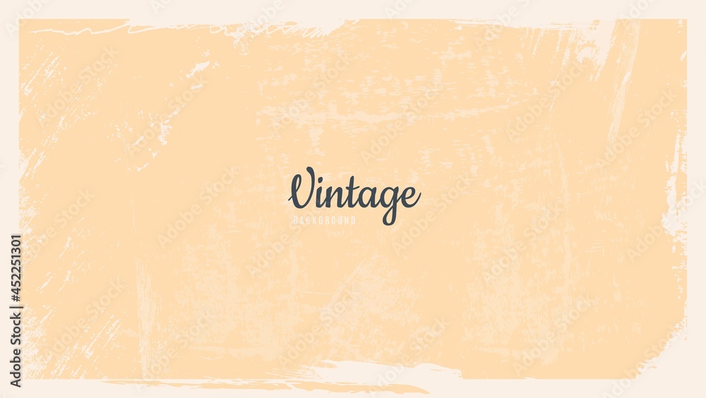 Abstract Soft Orange Grunge Vintage Background With Splash White Paint Design