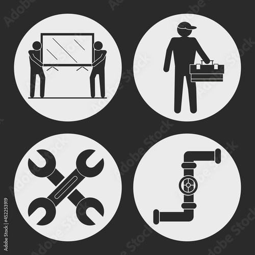 set of installing