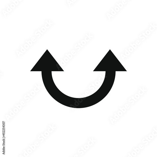 semi-circle with arrowheads on both sides