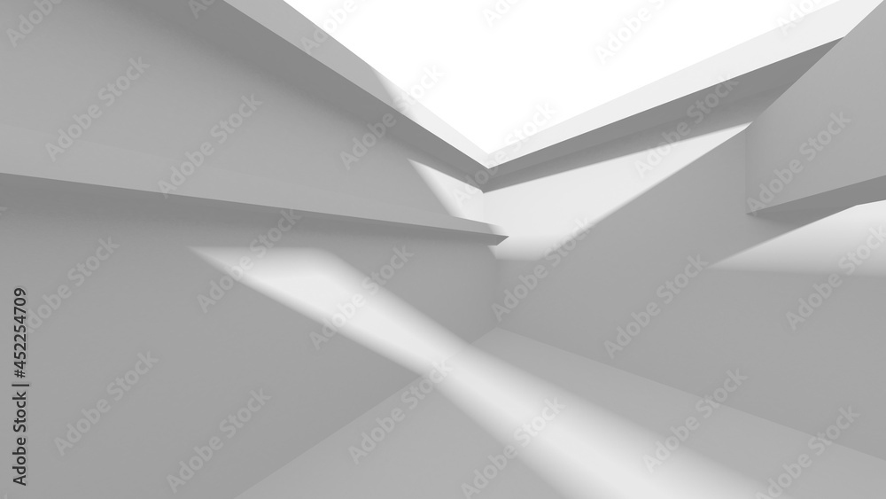 White Modern Background. Abstract Building Concept White Modern Background. Abstract Building Concept