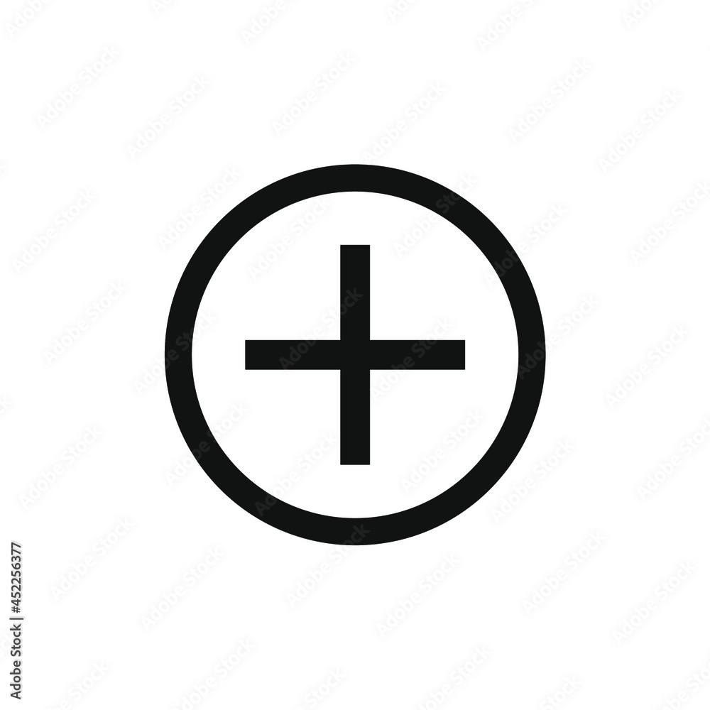 plus sign in the middle of the circle plus sign in the middle of the circle