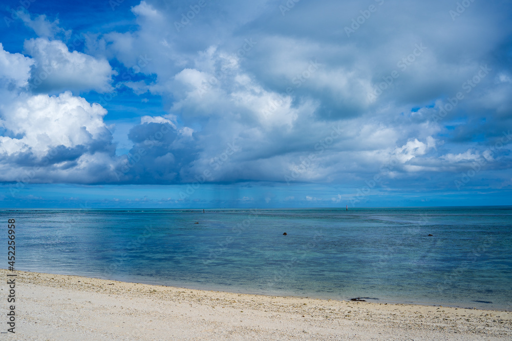 clouds over the sea