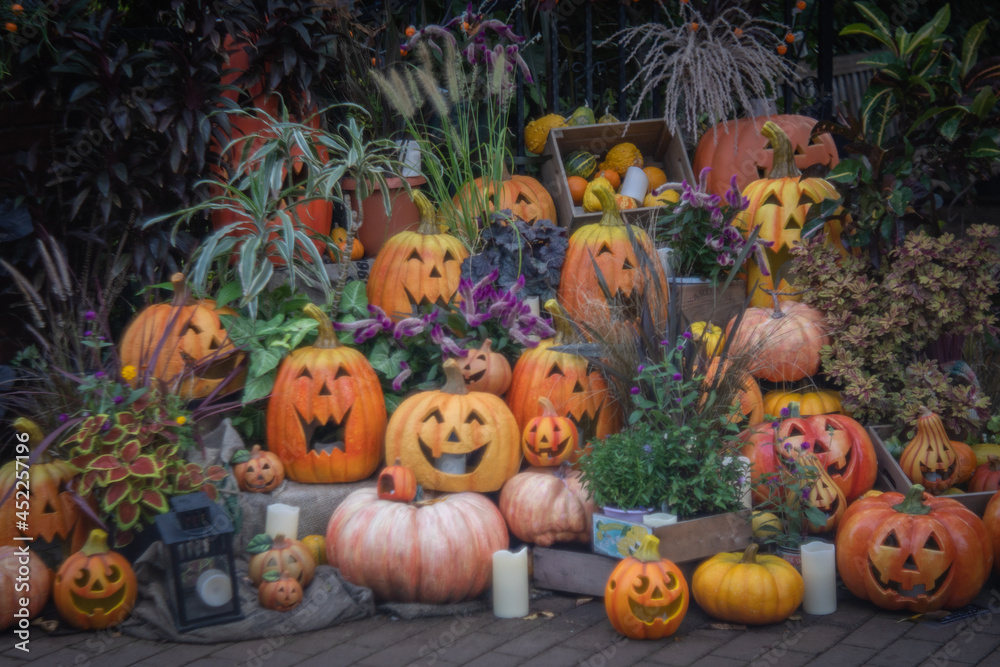Obraz premium カボチャお化け大集合ハロウィン