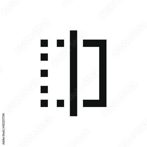 box with half small squares and half lines