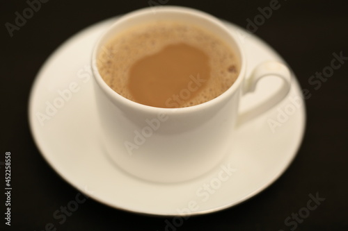 Homemade delicious Indian milk tea, masala chai.