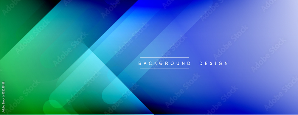 Dynamic lines abstract background. 3D shadow effects and fluid gradients. Modern overlapping forms