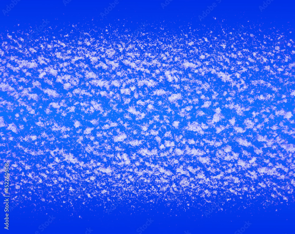 Obraz premium Snow strip on blue
