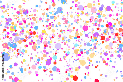 White multicolor background  colorful vector texture with circles. Splash effect banner. Glitter silver dot abstract illustration with blurred drops of rain. Pattern for web page  banner poster  card