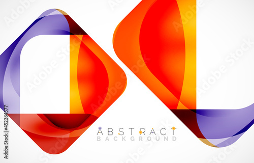 Minimal background. Abstract square shape with round corners created with wavy forms. Vector Illustration For Wallpaper, Banner, Background, Landing Page Free Download Minimal background. Abstract square shape with round corners created with wavy forms. Vector Illustration For Wallpaper, Banner, Background, Landing Page - GFXLoad