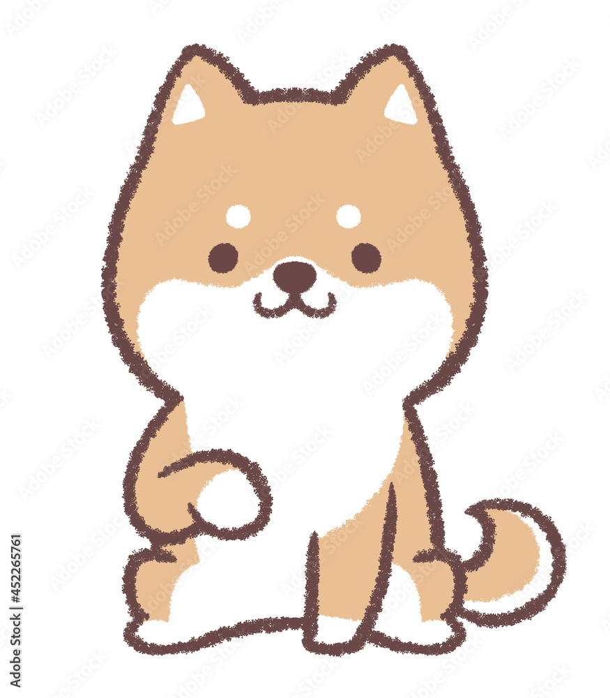 お手をする柴犬