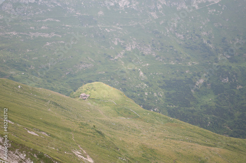 Mountain Farm. Zambla Alta, Bergamo, Italy