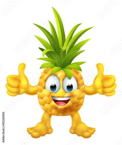Pineapple Fruit Cartoon Emo...