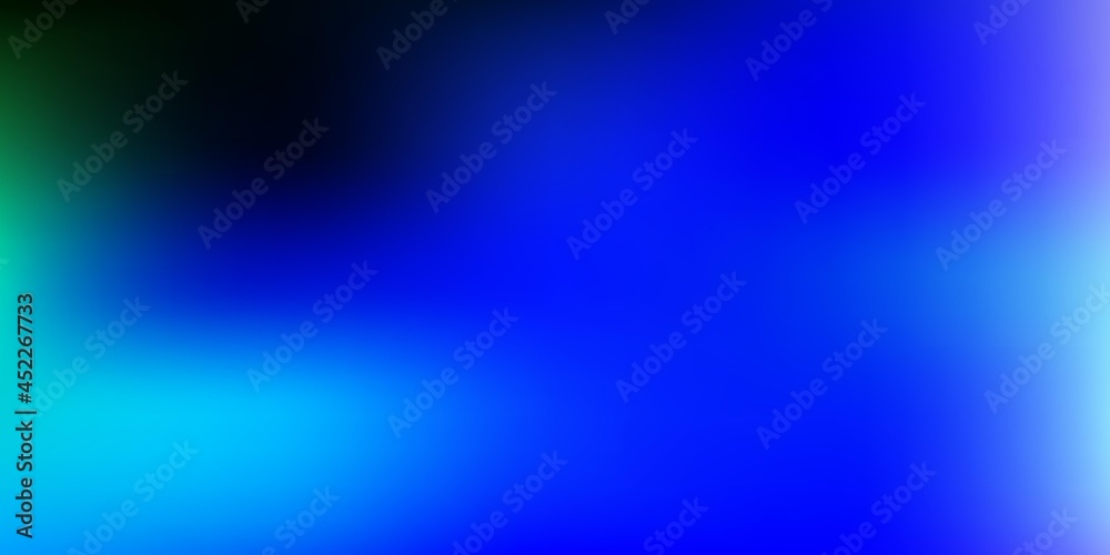 Light blue, green vector gradient blur drawing.