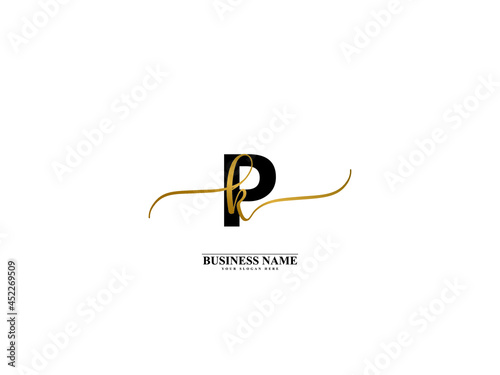 Letter PK Logo, creative pk kp signature logo for wedding, fashion, apparel and clothing brand or any business