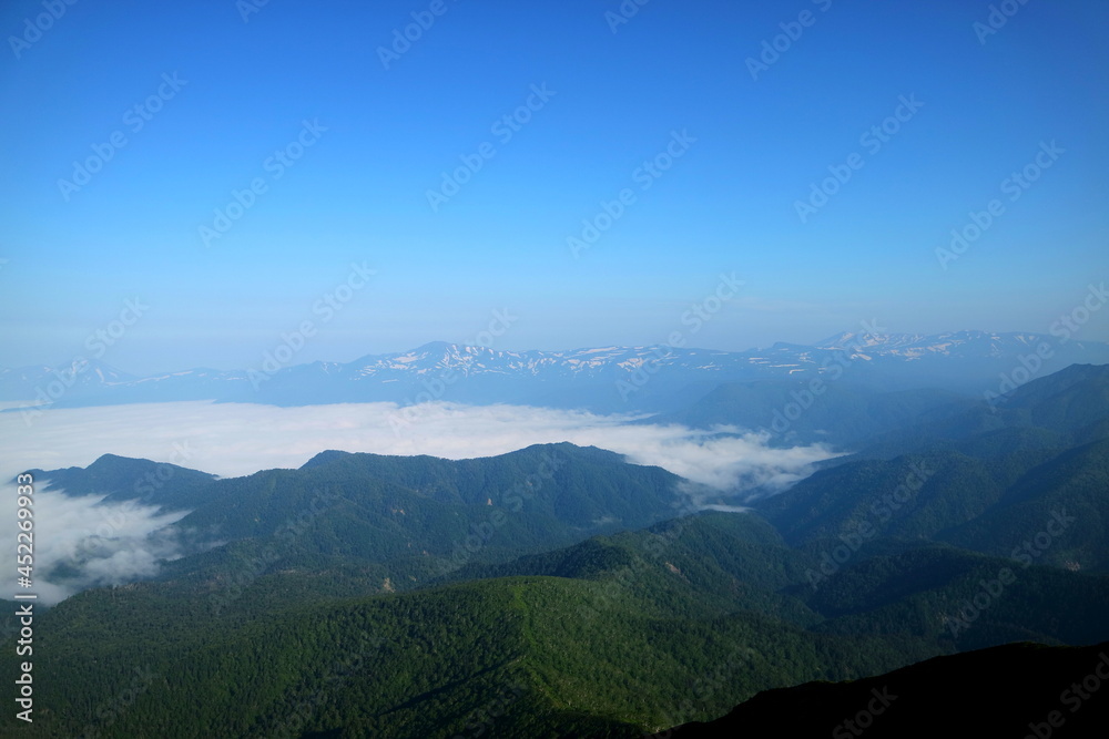 北海道　ニペソツ山からの雲海