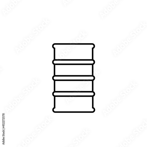 the icon of the oil barrel. vector illustration photo