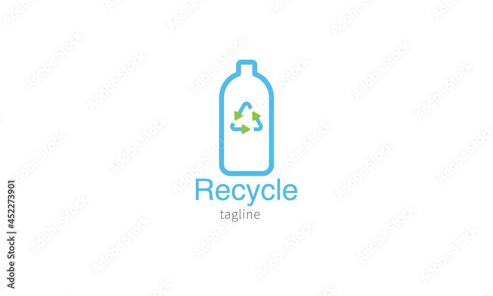 Premium vector logo, icon, symbol, recycle bottle, environmentally friendly bottle minimalist and simple design style Premium vector logo, icon, symbol, recycle bottle, environmentally friendly bottle minimalist and simple design style