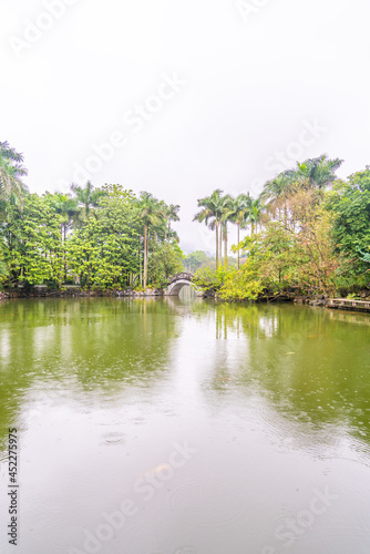 Lake in Qingxiu Mountain  Nanning city  Guangxi Province  China