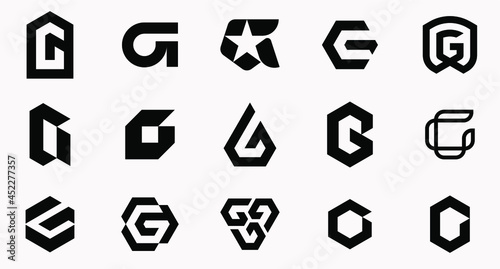 MODERN LETTER G LOGOTYPE COLLECTIONS FOR BRANDING