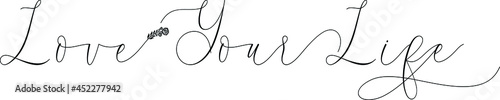 Vector illustration Calligraphy Lettering Text