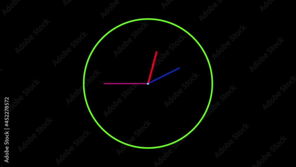 abstract colorful clock.Clock application on light and dark background.its an awesome colorful watch. abstract colorful clock.Clock application on light and dark background.its an awesome colorful watch.