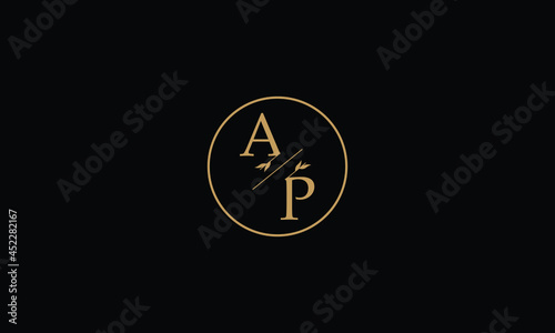  Monogram AP vector logo letters