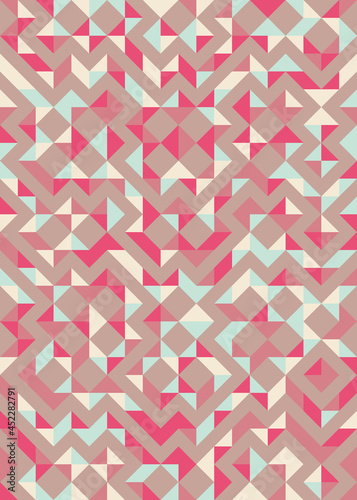 Abstract Geometric Pattern generative computational art illustration
