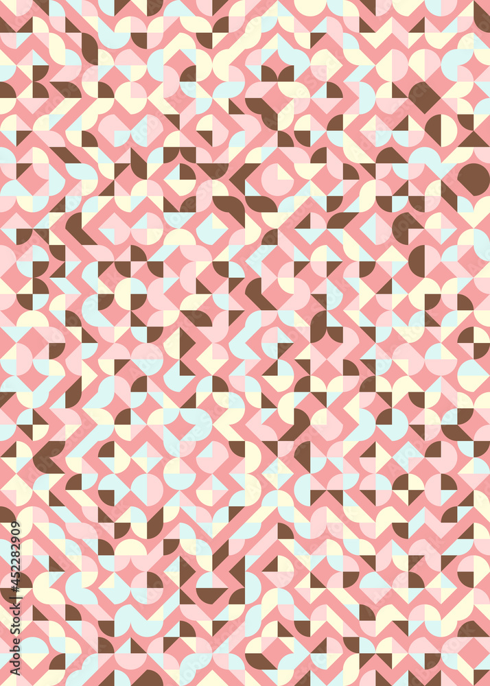 Fototapeta premium Abstract Geometric Pattern generative computational art illustration