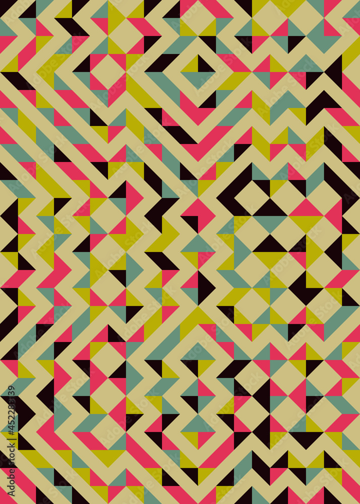 Abstract Geometric Pattern generative computational art illustration Abstract Geometric Pattern generative computational art illustration