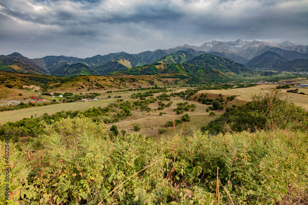 landscape with sky and clouds