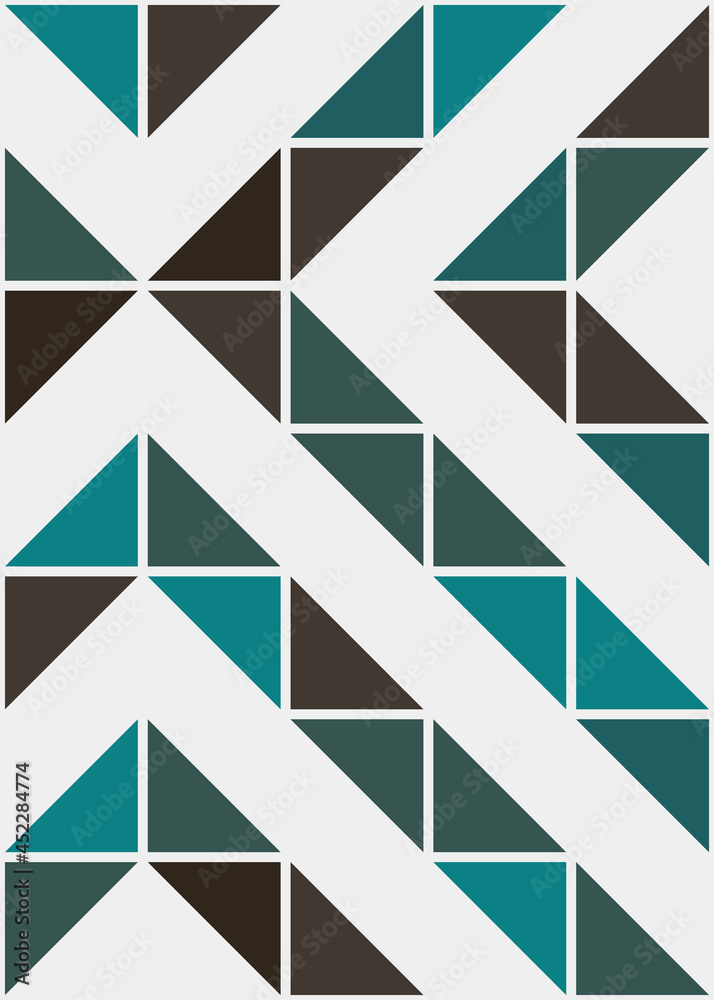 Fototapeta premium Abstract Geometric Pattern generative computational art illustration