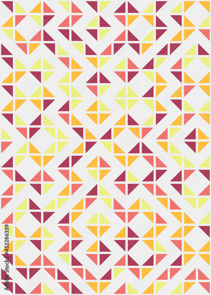 Abstract Geometric Pattern generative computational art illustration