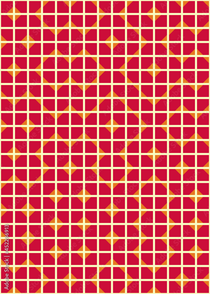 Fototapeta premium Abstract Geometric Pattern generative computational art illustration