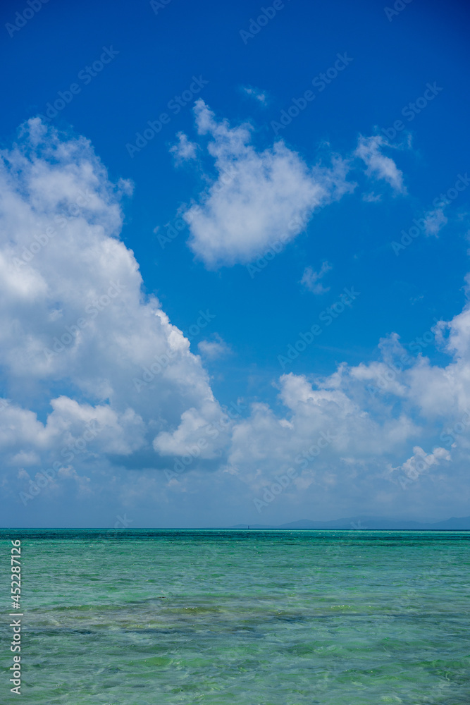 beach with blue sky beach with blue sky