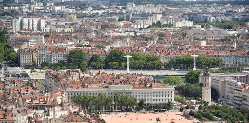 Panorama de la place Bellecour à  Lyon photo