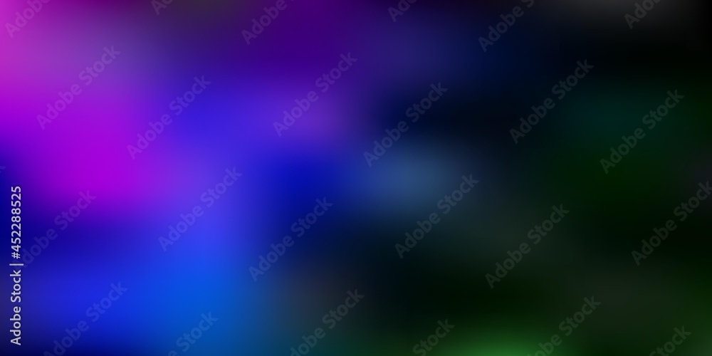 Obraz premium Dark multicolor vector blur texture.
