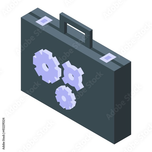Business case icon isometric vector. Research development. Study analysis