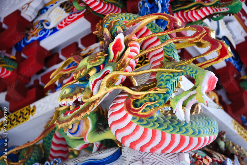 Obraz premium 三峰神社の龍