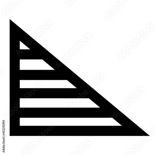 Triangular stroke design  black color