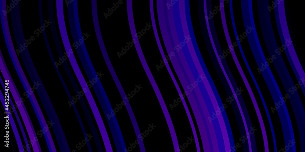 Fototapeta premium Dark Purple vector backdrop with circular arc.