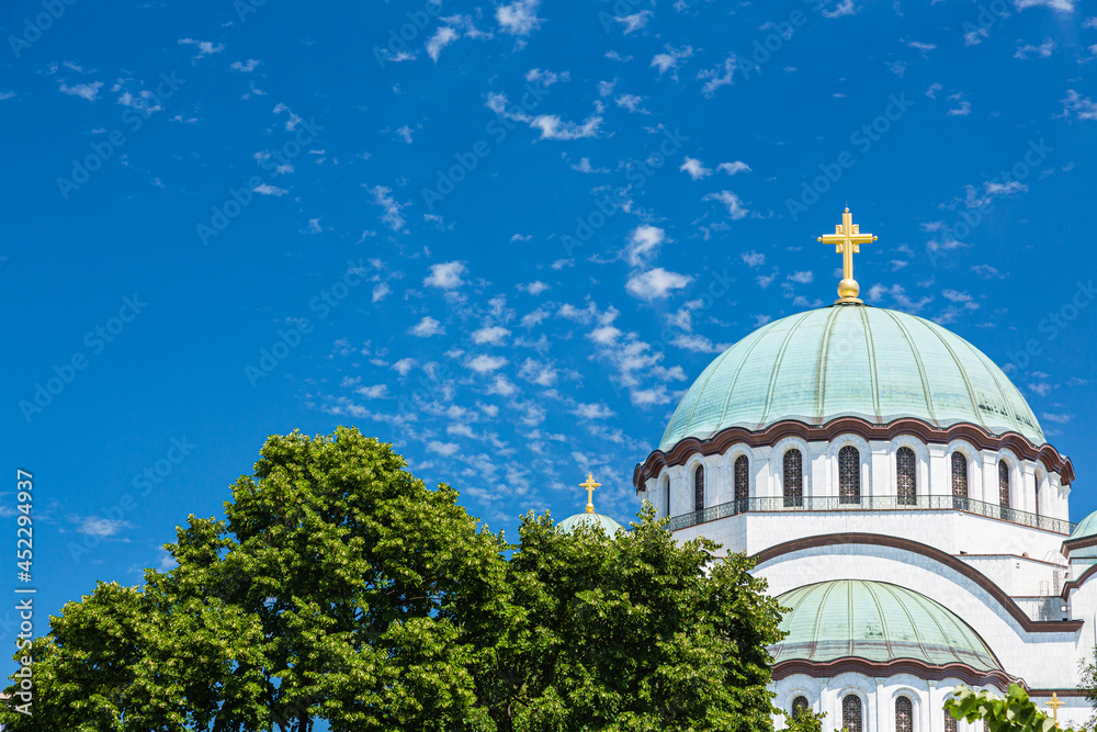 セルビア　ベオグラードの聖サワ大聖堂