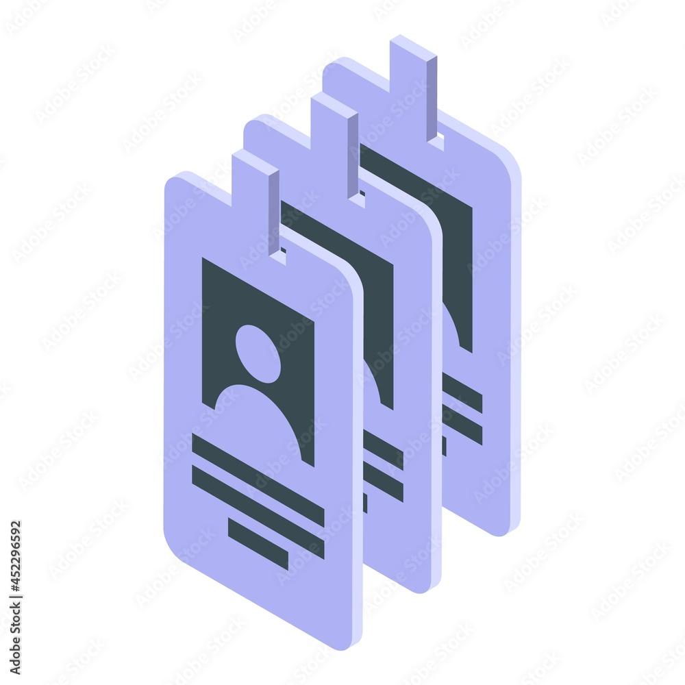 Finance id workers icon isometric vector. Content plan. Business work Finance id workers icon isometric vector. Content plan. Business work