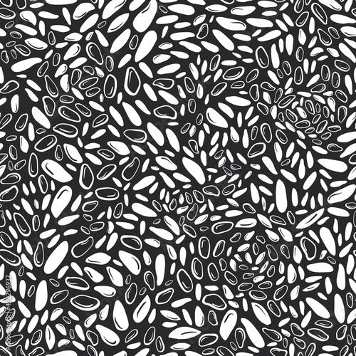 Rice texture seamless pattern Vector cereals types