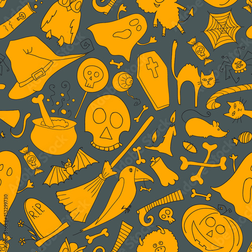 Halloween seamless pattern