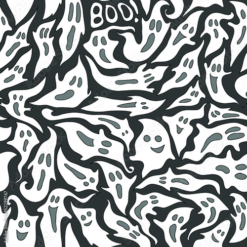 Halloween seamless pattern
