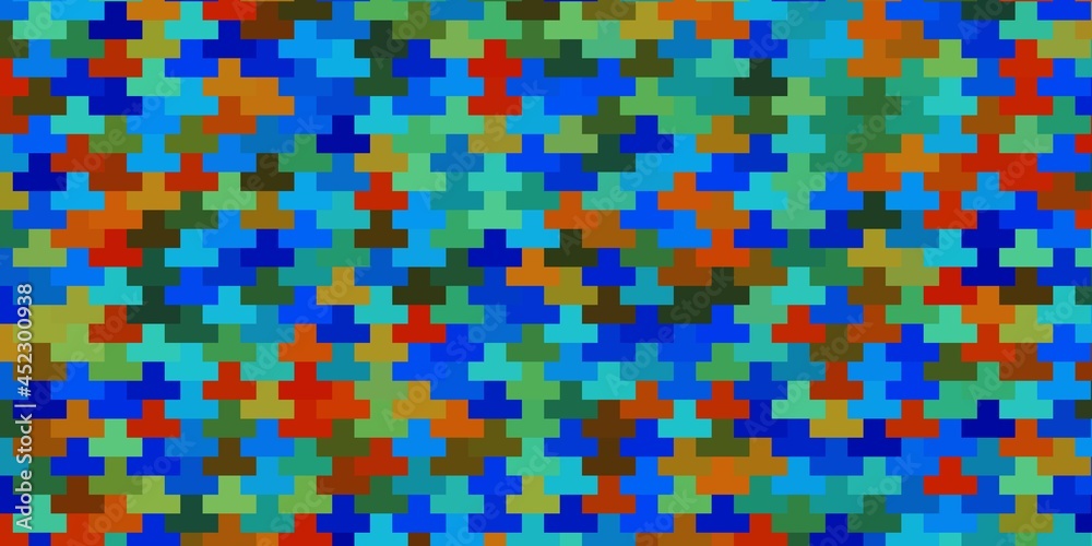 Fototapeta premium Dark Multicolor vector background with rectangles.