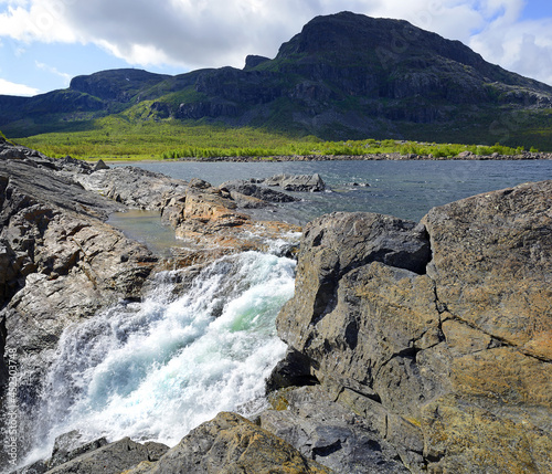 National park Stora Sjöfallet/Stuor Muorkke, Laponian Area - The Arctic Circle region of northern Sweden is the home of the Saami people - UNESCO World Heritage of Sweden photo