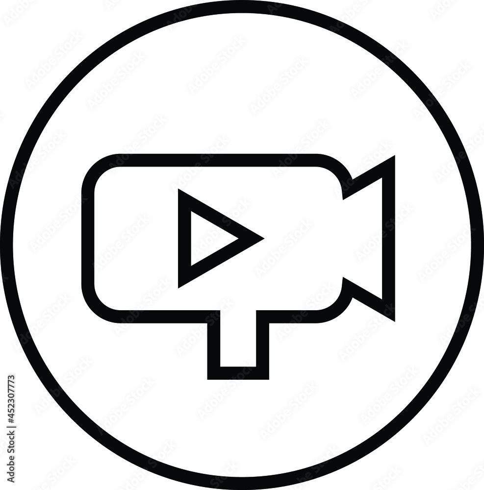 Media and Communication Icon, Video icon Media and Communication Icon, Video icon
