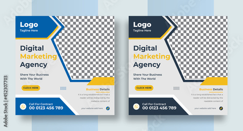Creative business marketing promotion social media post, Digital web banner design