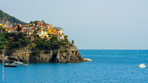 view of Manarola, Manarola is a small town in the province of La Spezia, Liguria, northern Italy